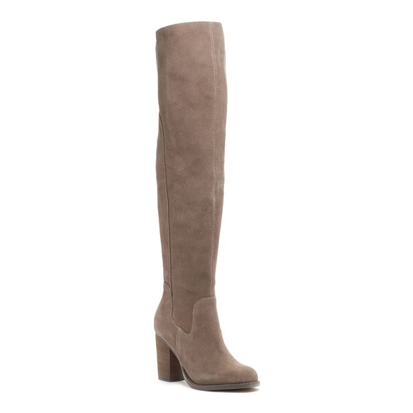 Kelsi Dagger Shoes - NIB Kelsi Dagger Brooklyn Women’s Logan Taupe Over the Knee Boots in size 9.5